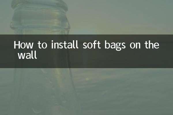Comment installer des sacs souples au mur