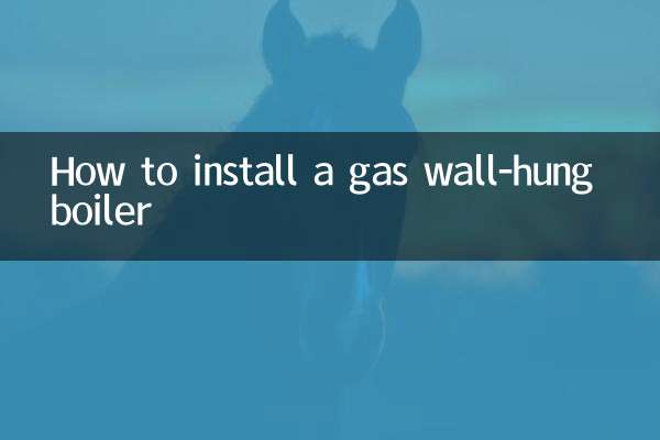 Comment installer une chaudière murale à gaz