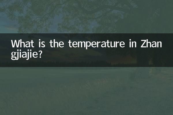 झांगजियाजी में तापमान क्या है?