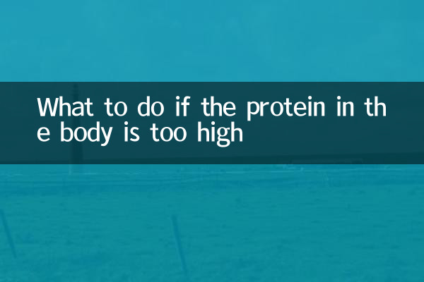 Qué hacer si la proteína en el cuerpo es demasiado alta