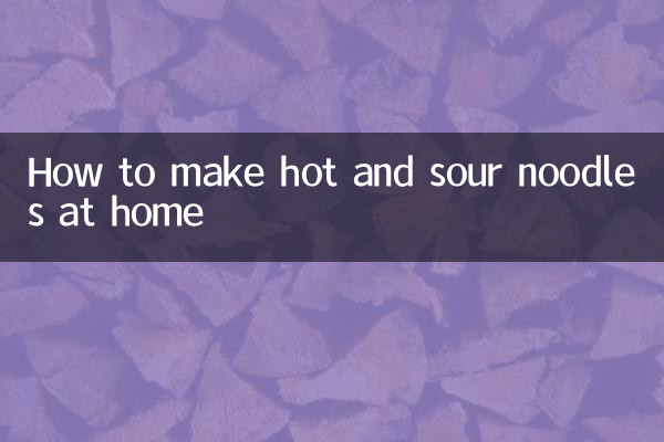 Como fazer macarrão quente e azedo em casa