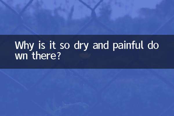 Pourquoi est-ce si sec et douloureux là-bas ?