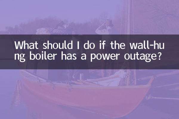 Que dois-je faire en cas de panne de courant sur la chaudière murale ?