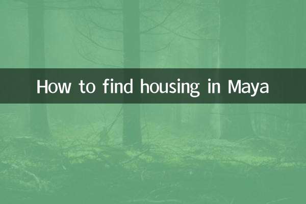 So finden Sie eine Unterkunft in Maya