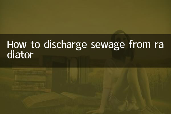 Como descarregar esgoto do radiador