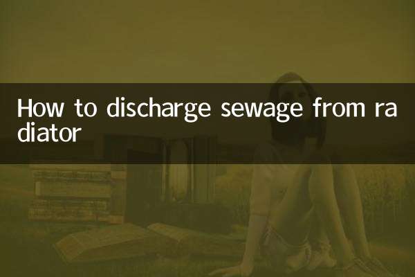 Como descarregar esgoto do radiador
