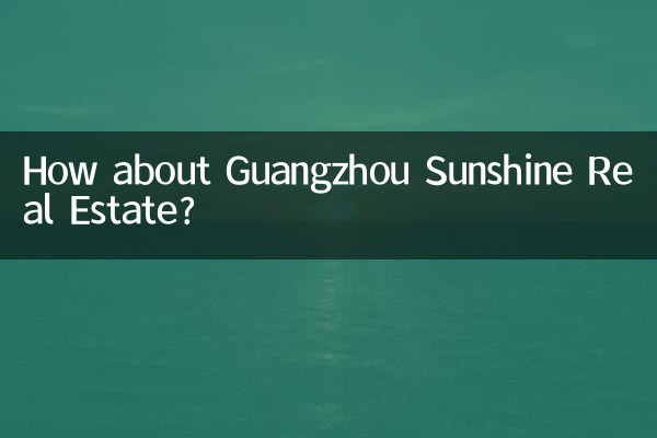 ماذا عن قوانغتشو صن شاين العقارية؟