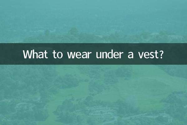 ベストの下には何を着ますか？