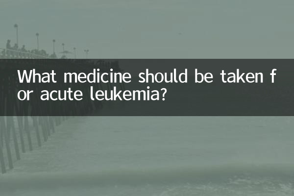 Welche Medikamente sollten bei akuter Leukämie eingenommen werden?