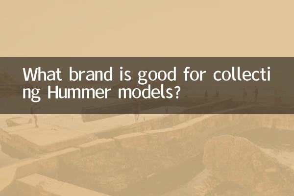 Quelle marque convient pour collectionner les modèles Hummer ?