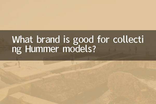 Quelle marque convient pour collectionner les modèles Hummer ?