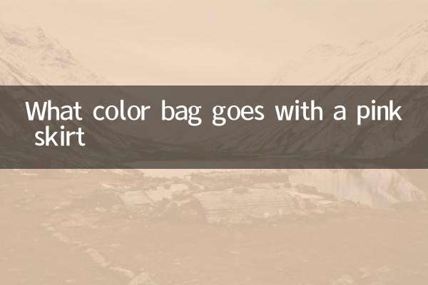 Quelle couleur de sac va avec une jupe rose