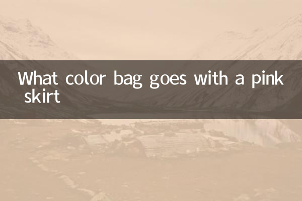 Quelle couleur de sac va avec une jupe rose