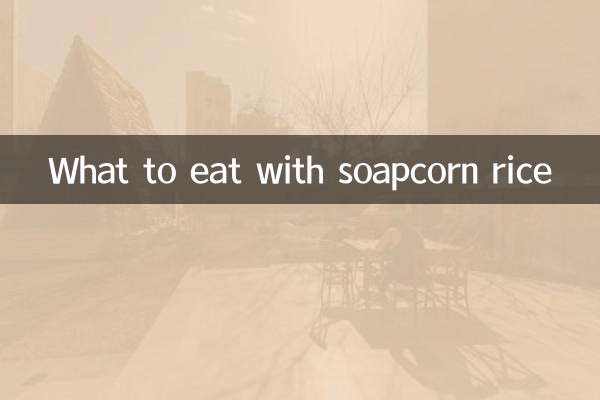 Que manger avec du riz au soapcorn