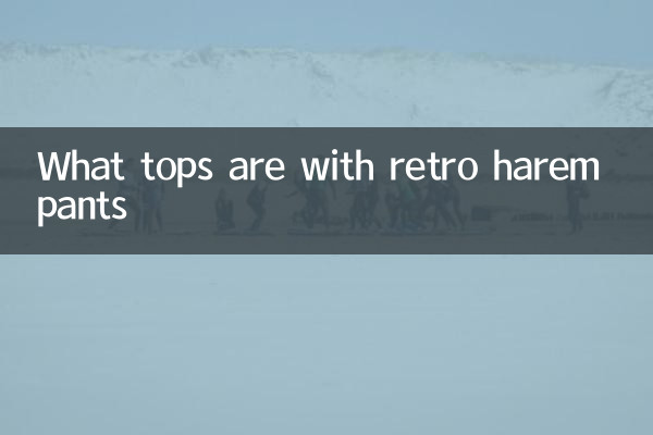Was Tops mit Retro Harem Hosen sind
