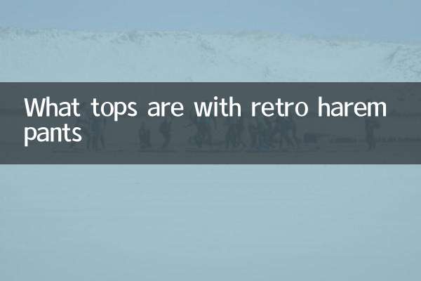 ¿Qué tops son con los pantalones del harén retro?