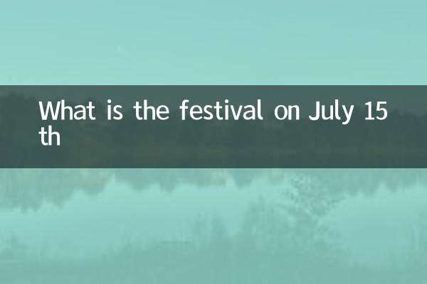 Quel est le festival le 15 juillet