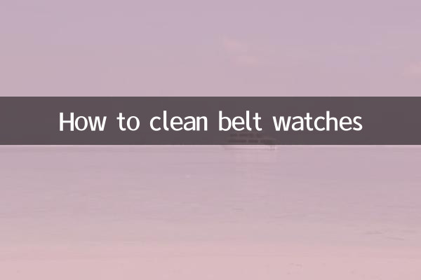 How to clean belt watches