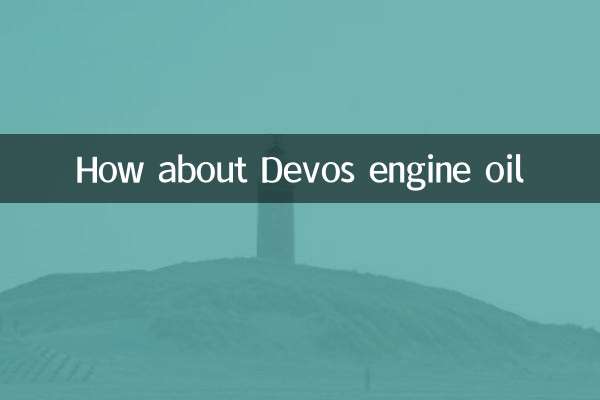 Que diriez-vous de l'huile moteur DeVos