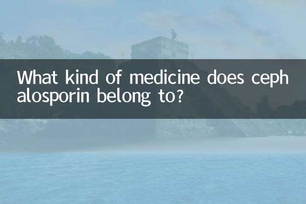 ¿A qué tipo de medicamento pertenece la cefalosporina?