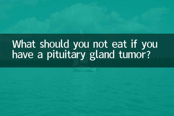 O que você não deve comer se tiver um tumor na glândula pituitária?
