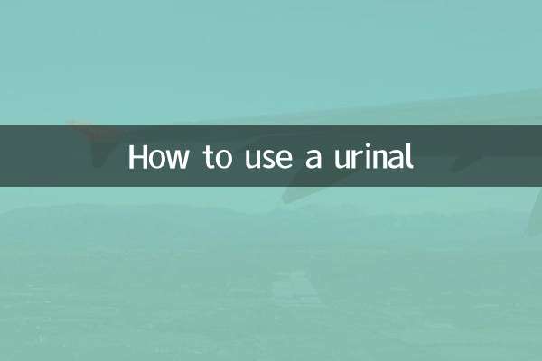 Cómo usar un urinario