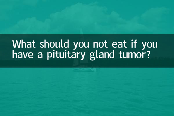 O que você não deve comer se tiver um tumor na glândula pituitária?