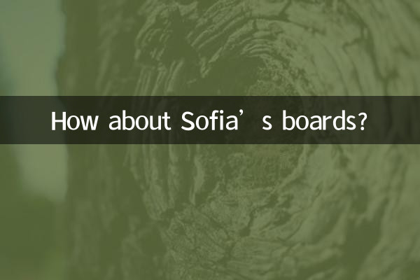 Et les planches de Sofia ?