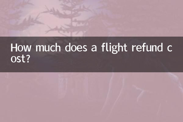 How much does a flight refund cost?