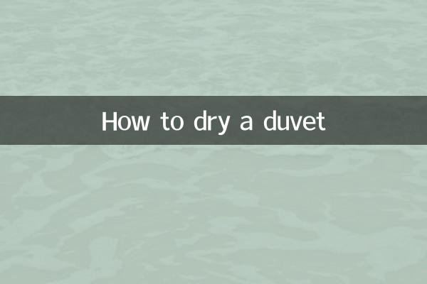 How to dry a duvet