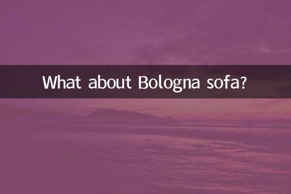Et le canapé Bologna ?