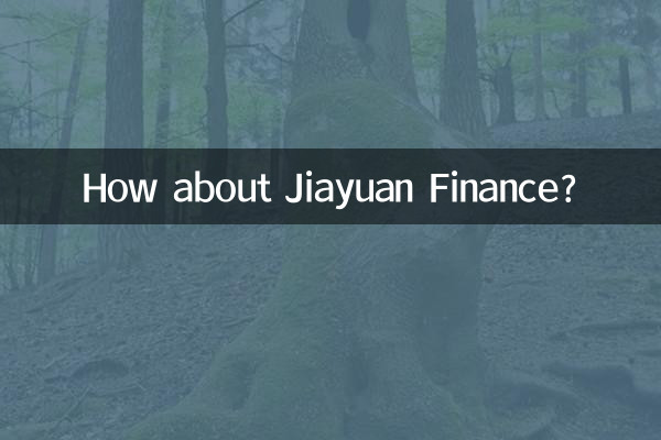 Que tal Jiayuan Finance?