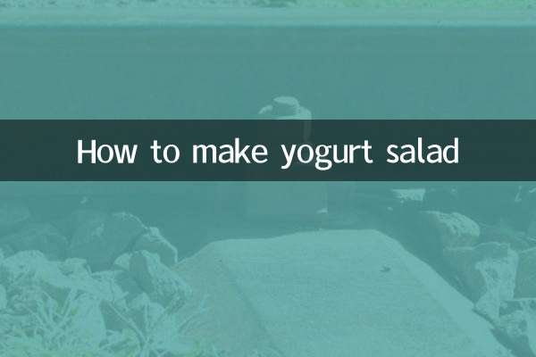 Wie man Joghurtsalat macht
