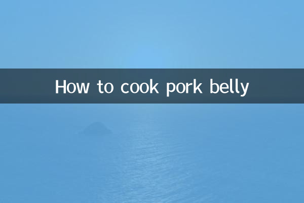 Cómo cocinar panceta de cerdo