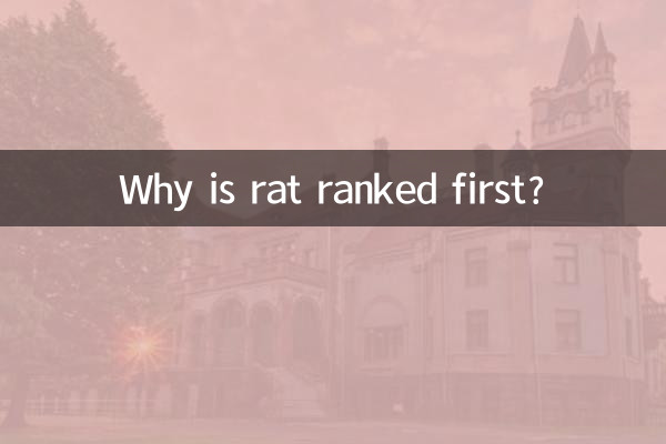 چرا موش در رتبه اول قرار دارد؟