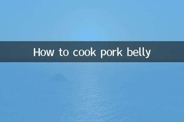 Cómo cocinar panceta de cerdo