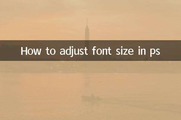 So passen Sie die Schriftgröße in PS an