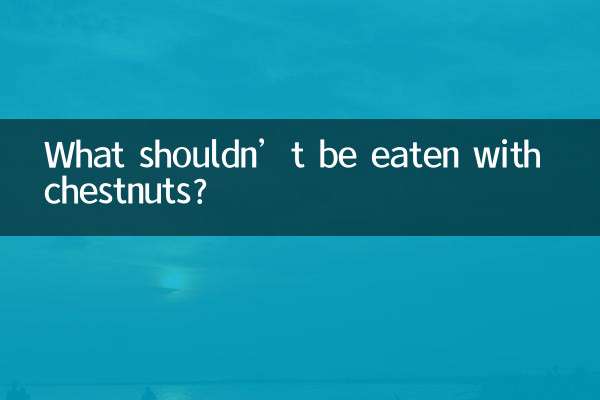 Cosa non si può mangiare con le castagne?