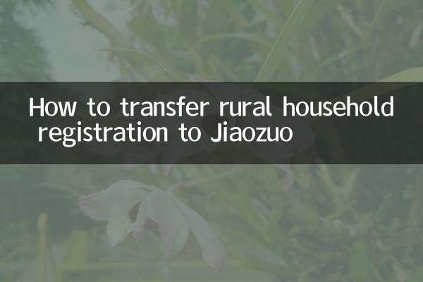 نحوه انتقال ثبت نام خانوار روستایی به Jiaozuo