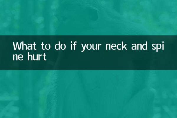 Was tun, wenn Nacken und Wirbelsäule schmerzen?