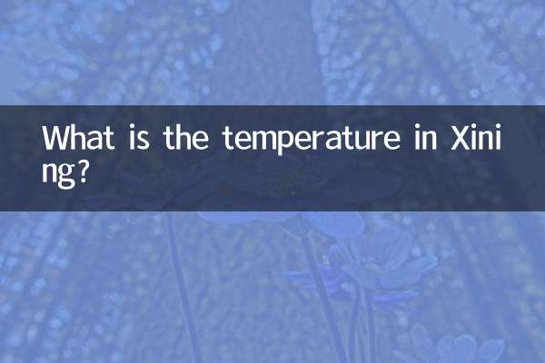 Qual é a temperatura em Xining?