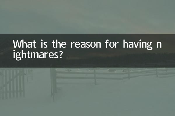 ڈراؤنے خوابوں کی کیا وجہ ہے؟