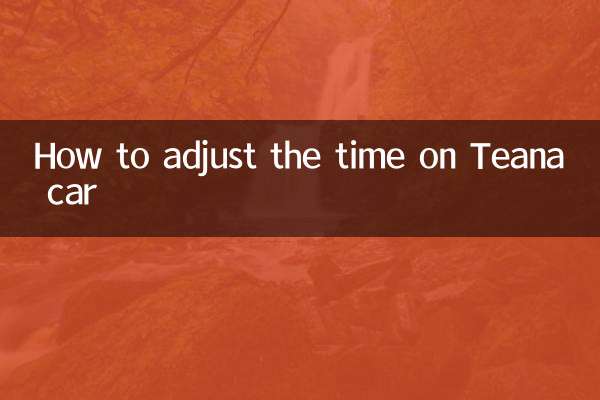 Come regolare l'ora sull'auto Teana