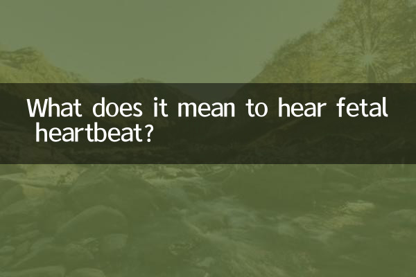 Was bedeutet es, den Herzschlag des Fötus zu hören?