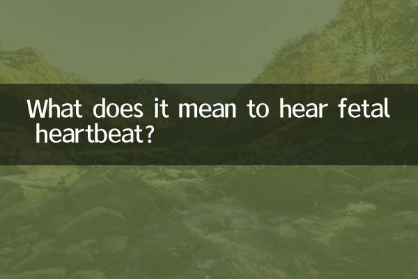 Was bedeutet es, den Herzschlag des Fötus zu hören?