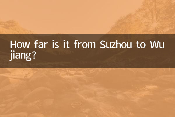 How far is it from Suzhou to Wujiang?