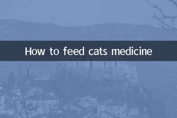 نحوه تغذیه گربه ها با دارو