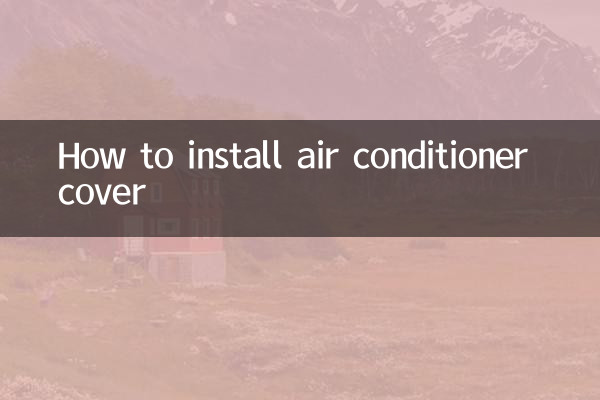 Cómo instalar la cubierta del aire acondicionado