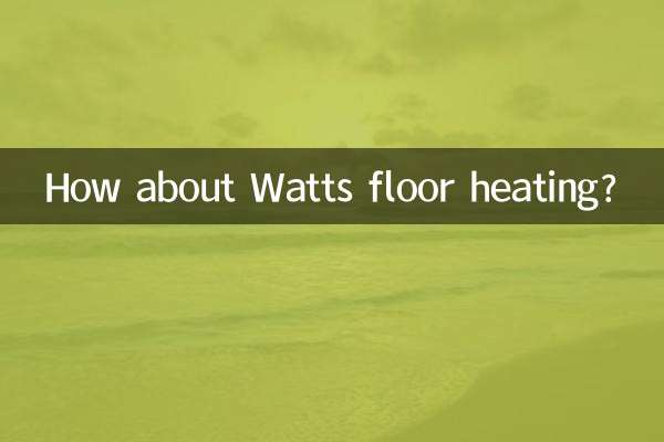 Que tal aquecimento de piso Watts?