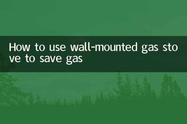 So sparen Sie mit einem wandmontierten Gasherd Gas